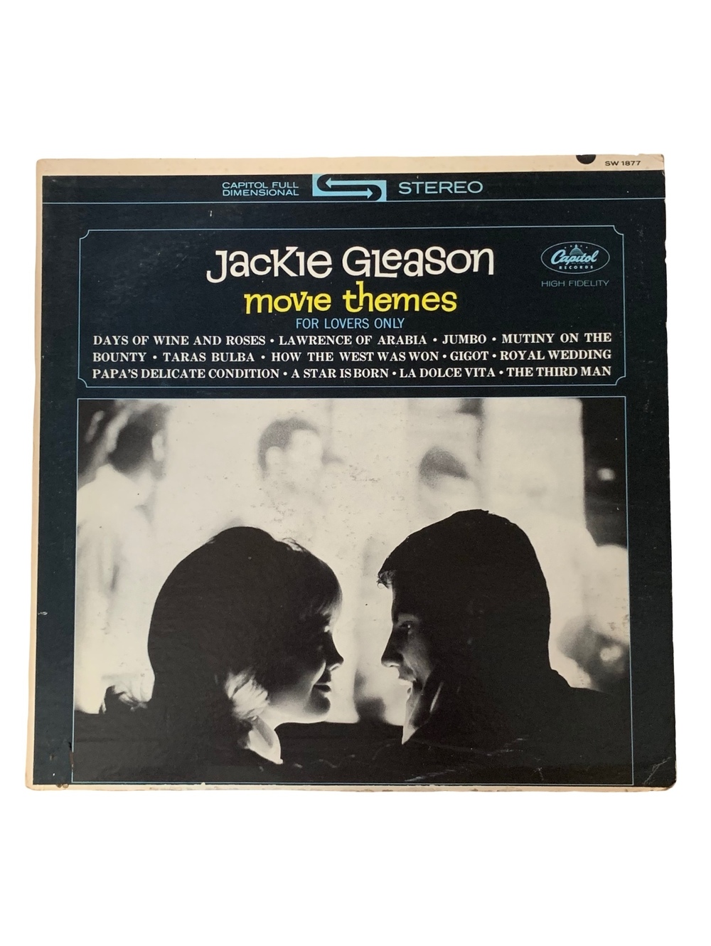 Jackie Gleason Movie Themes For Lovers Only Capitol Records Vinyl LP Album